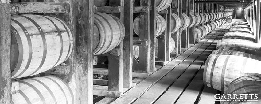 Louisville Kentucky barrels of bourbon