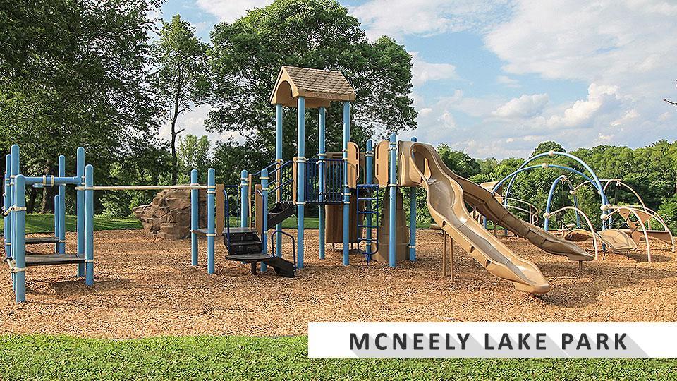 Playground at McNeely Lake by Quail Chase golf course.