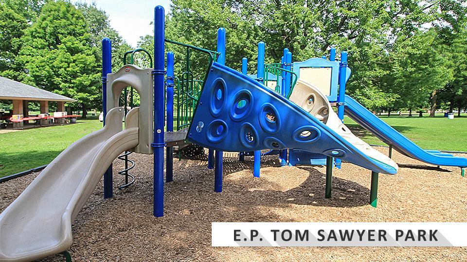 Playground at EP Tom Sawyer State Park.