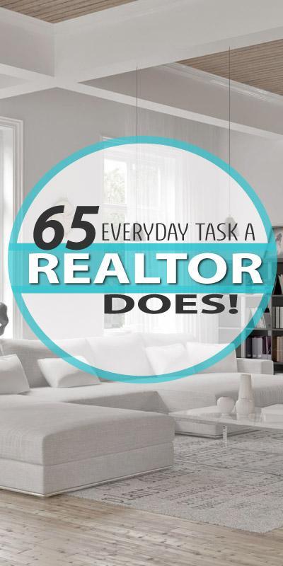 Long list of things REALTORS do when Selling a Home.