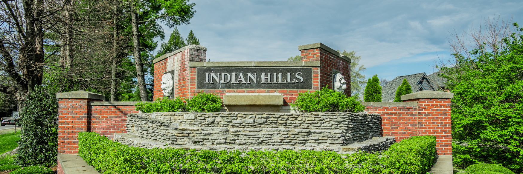 Indian Hills neighborhood entrance