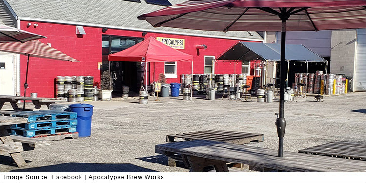 patio view of Apocalypse Brew Works