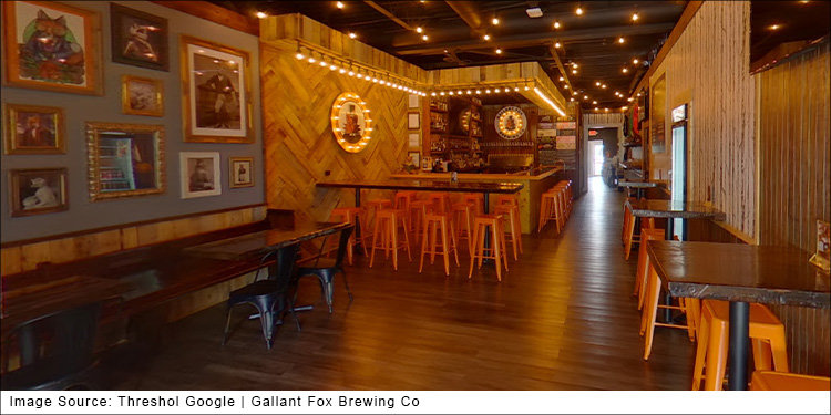 view of taproom at Gallant Fox Brewing Co