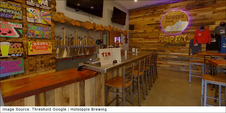 view of Holsopple Brewing taproom