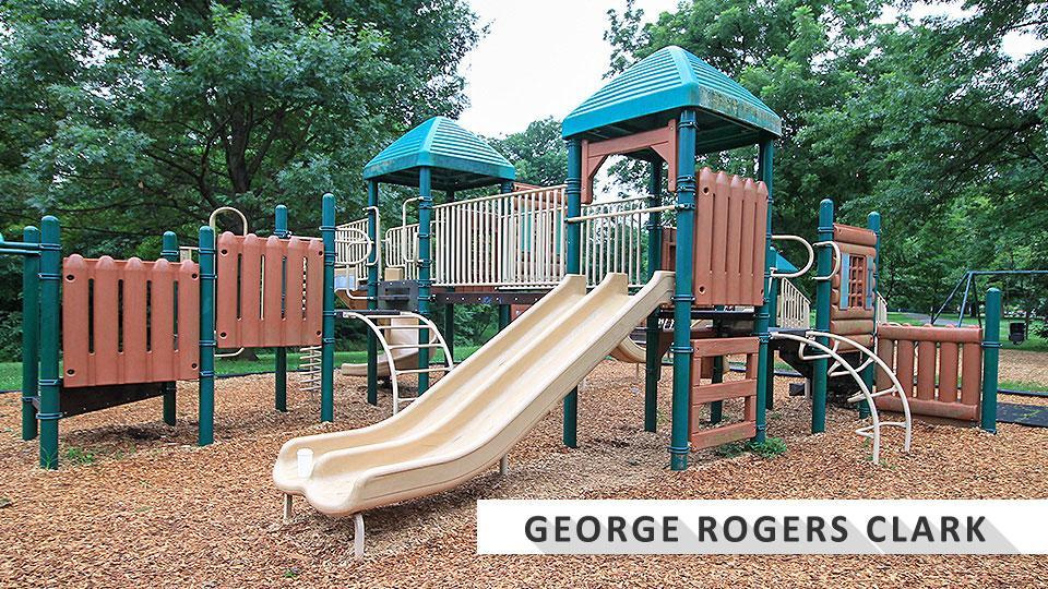 Playground at George Rogers Clark park near Germantown.