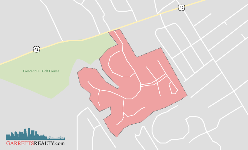 Mockingbird Gardens neighborhood map overlay