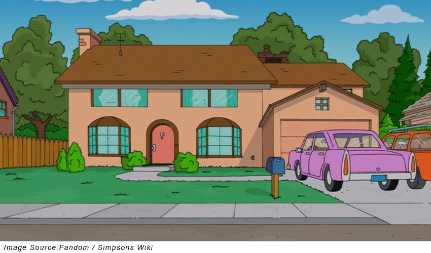 Front of the Simpsons home